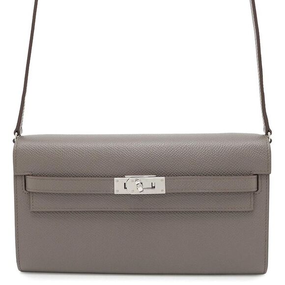 Pre Loved hermes Women Grey Wallets - Picture 1 of 8